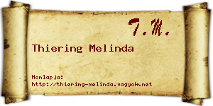 Thiering Melinda névjegykártya