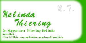 melinda thiering business card